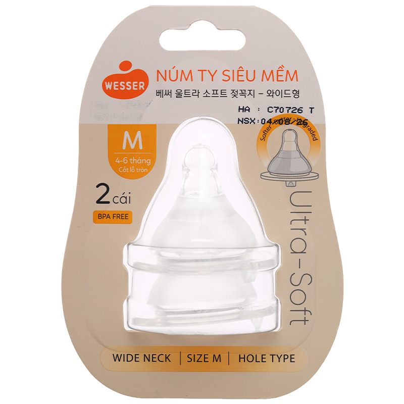 Núm ti Wesser cổ rộng size LL (Từ 9 tháng) 17