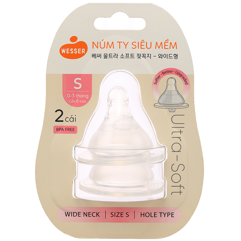 Núm ti Wesser cổ rộng size LL (Từ 9 tháng) 12