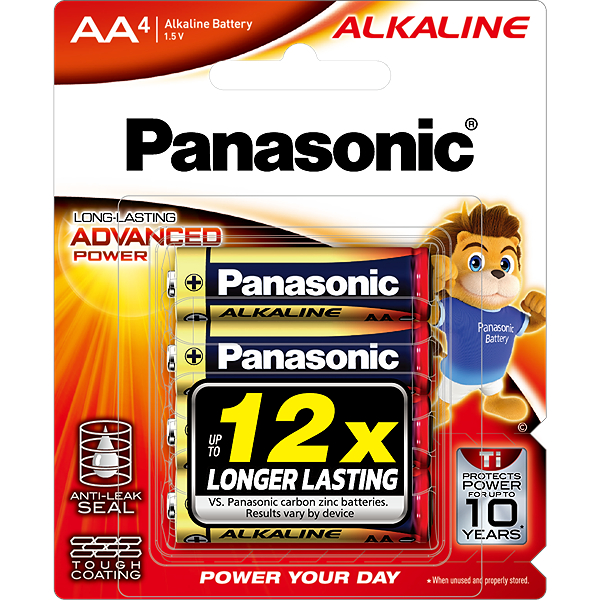 Pin AA 4 viên Panasonic Alkaline LR6T/4B-V - Giao bao bì ngẫu nhiên