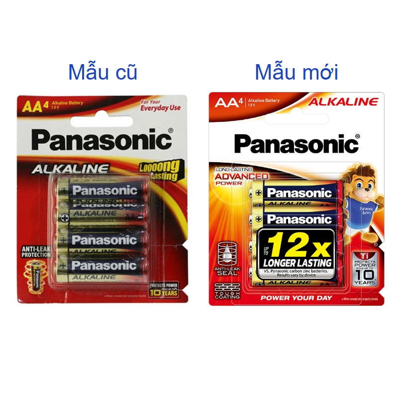 Pin AA 4 viên Panasonic Alkaline LR6T/4B-V - Giao bao bì ngẫu nhiên 2