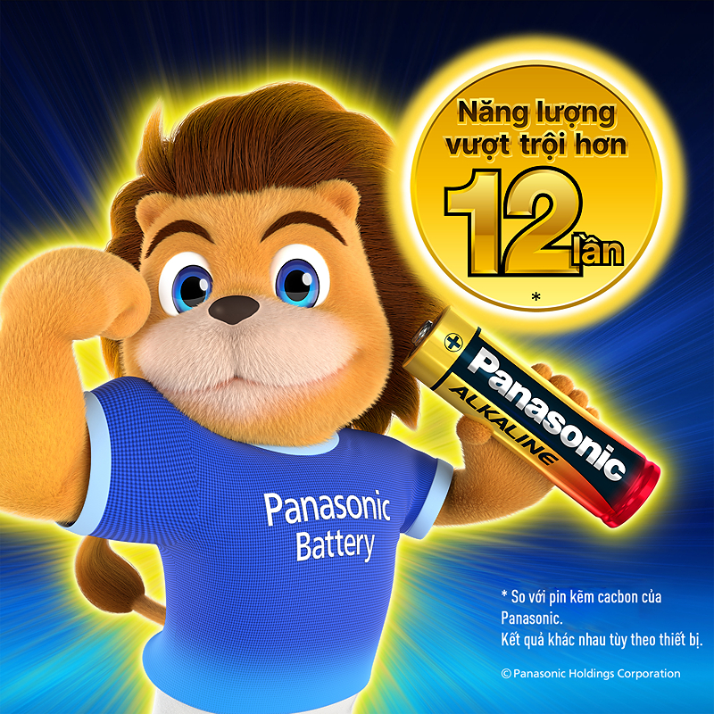 Pin AA 4 viên Panasonic Alkaline LR6T/4B-V - Giao bao bì ngẫu nhiên 12