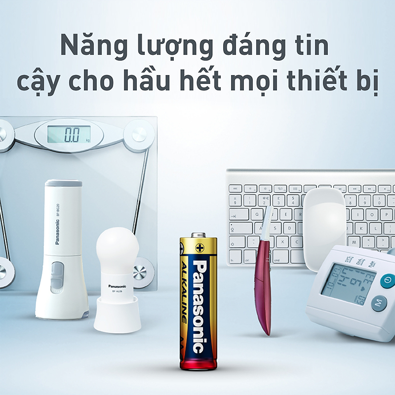 Pin AA 4 viên Panasonic Alkaline LR6T/4B-V - Giao bao bì ngẫu nhiên 8