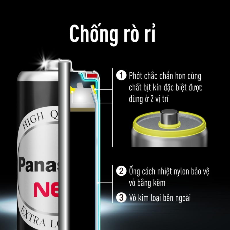 Pin AAA 12 viên Manganese Panasonic R03NT-12H Đen - Giao bao bì ngẫu nhiên 5