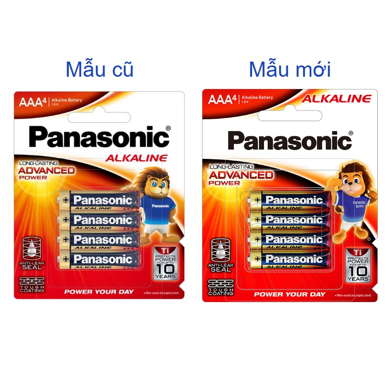 Pin AAA 4 viên Panasonic Alkaline LR03T-4B-V - Giao bao bì ngẫu nhiên 2