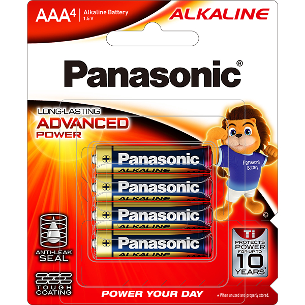 Pin AAA 4 viên Panasonic Alkaline LR03T-4B-V - Giao bao bì ngẫu nhiên