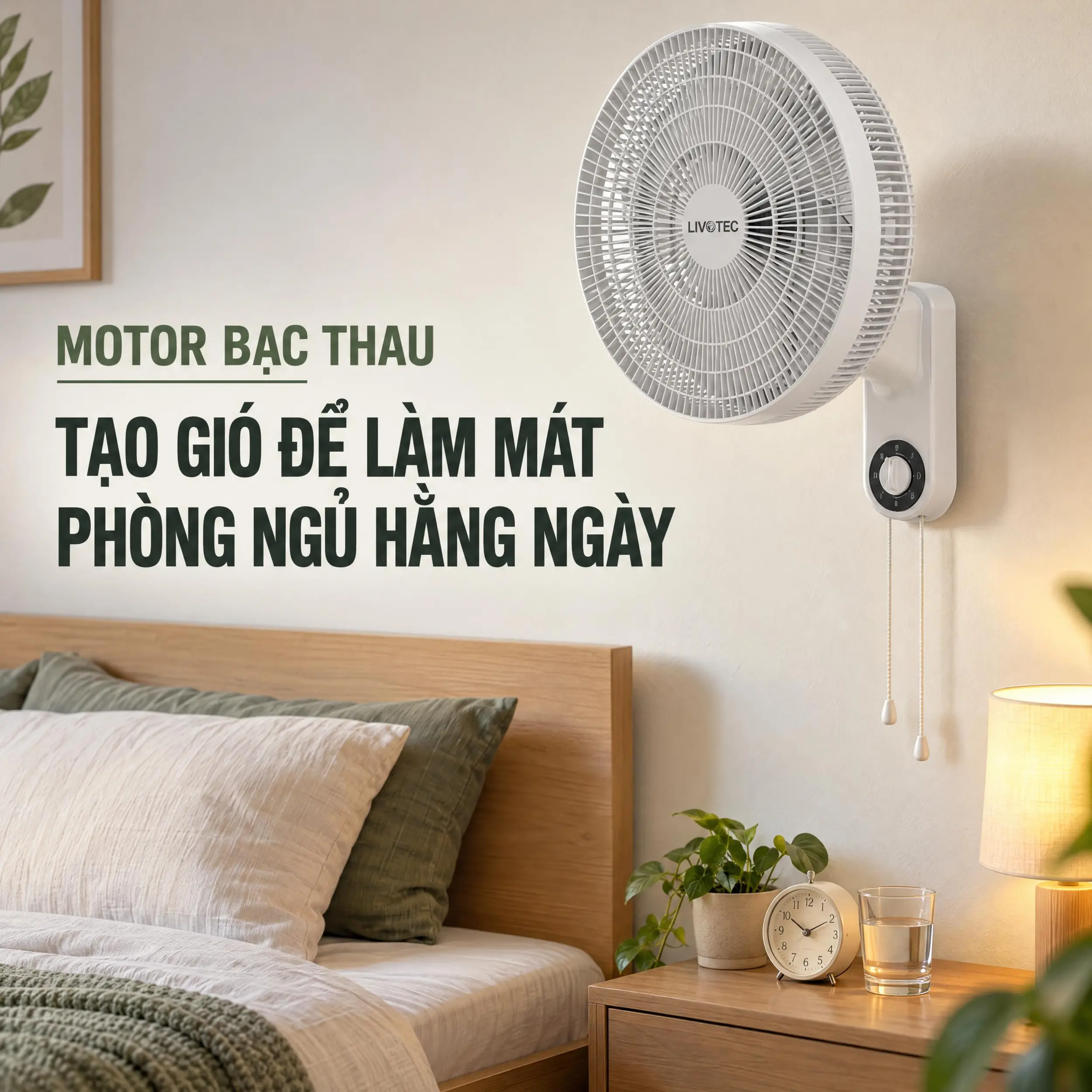 Quạt treo tường Livotec 6 cánh W-150 50W - 6