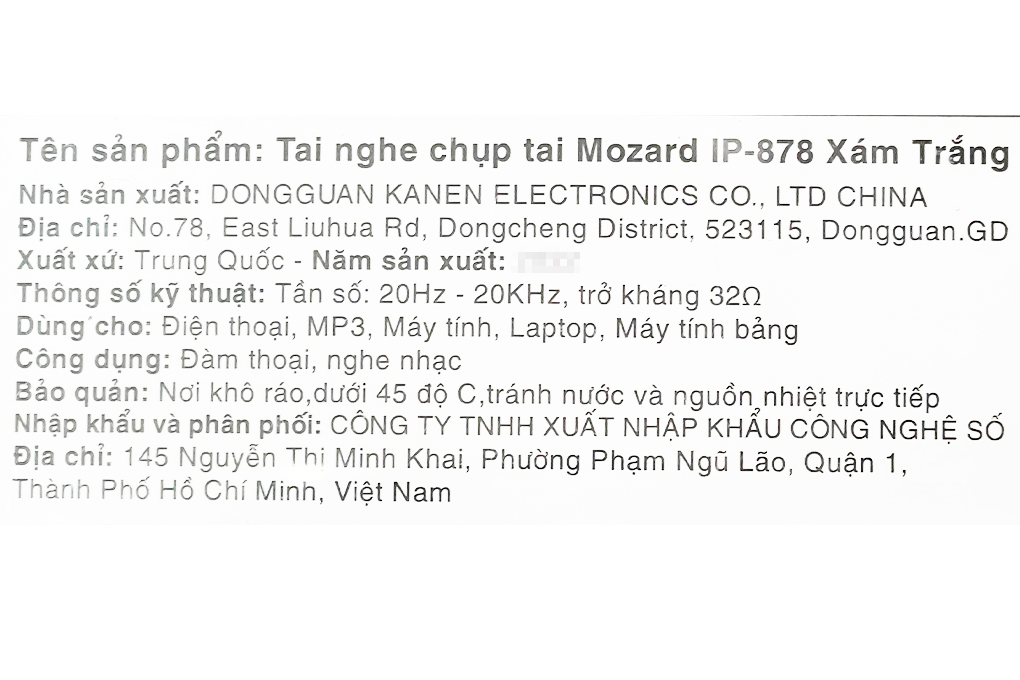 Tai nghe Chụp Tai Mozard IP-878 - 13