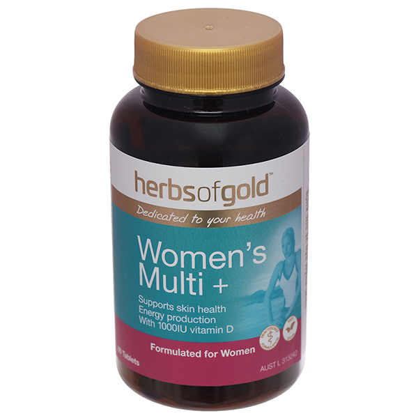 Herbs of Gold Women's Multi giúp hạn chế lão hóa da, làm đẹp da, sáng da