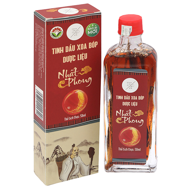 Tinh dầu xoa bóp dược liệu Nhất Phong hỗ trợ giảm đau nhức, thư giãn cơ