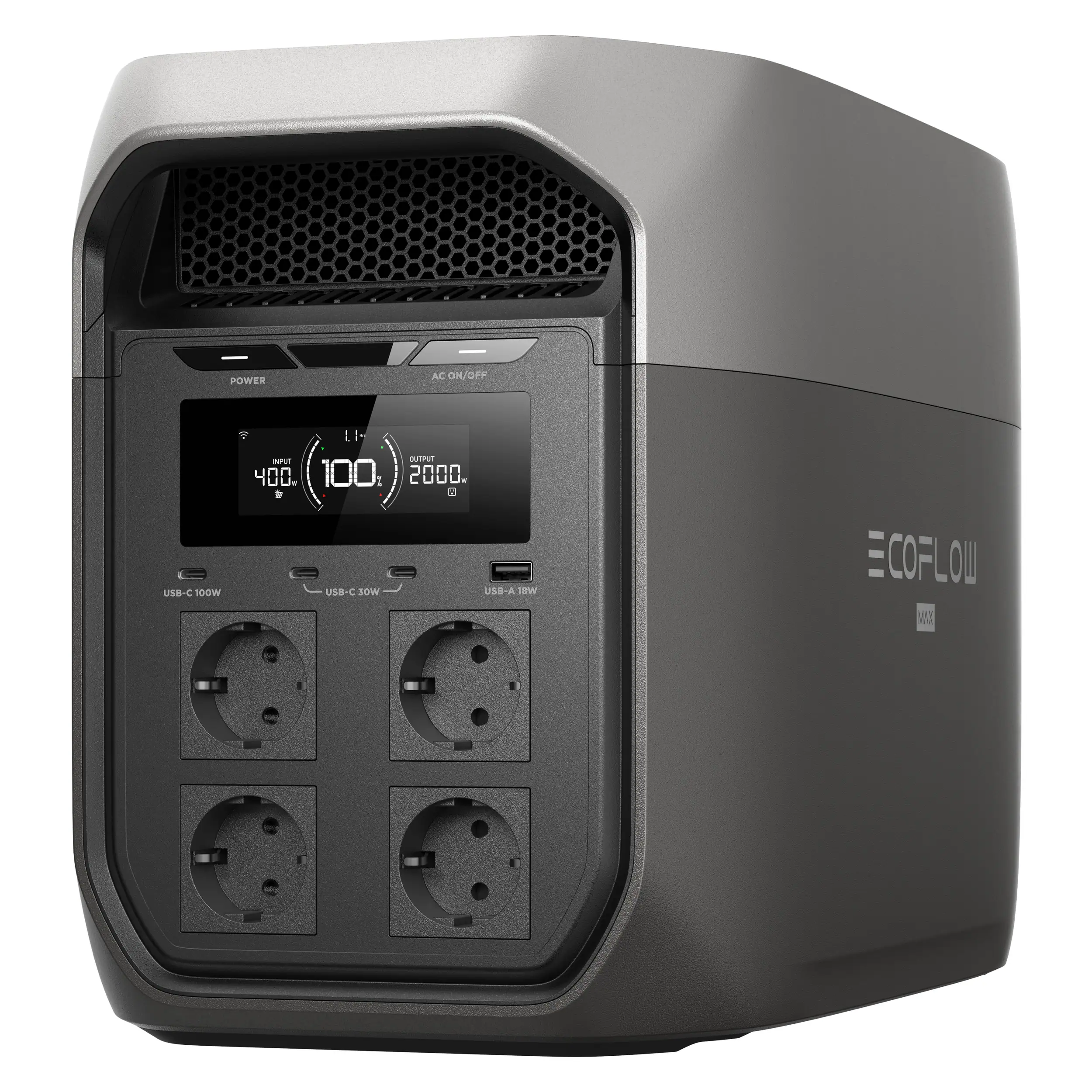 Trạm sạc di động Ecoflow 2400W 2048Wh Delta 3 Max