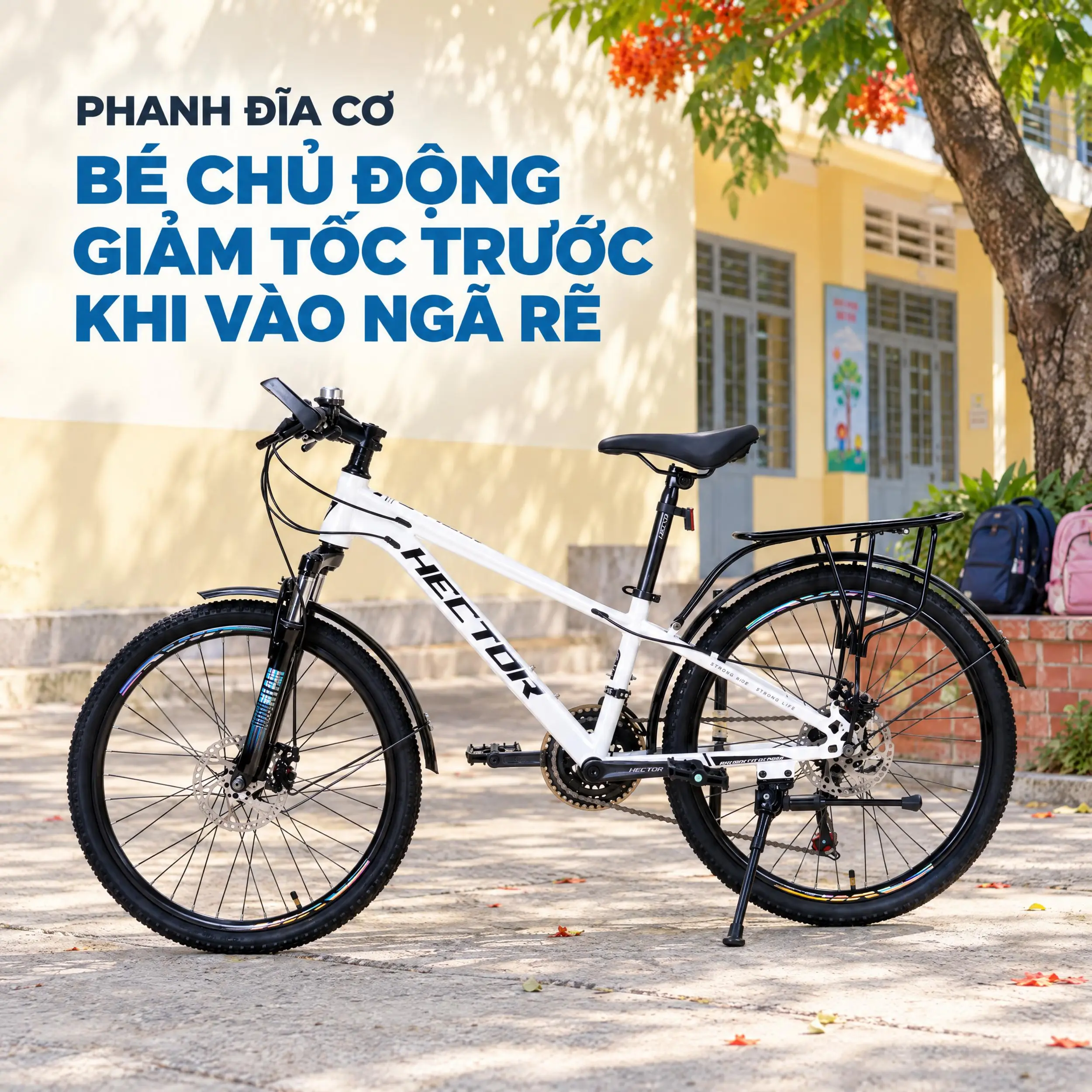 Xe Đạp Địa Hình HECTOR APOLLO 1B 24 INCH Trắng - 4