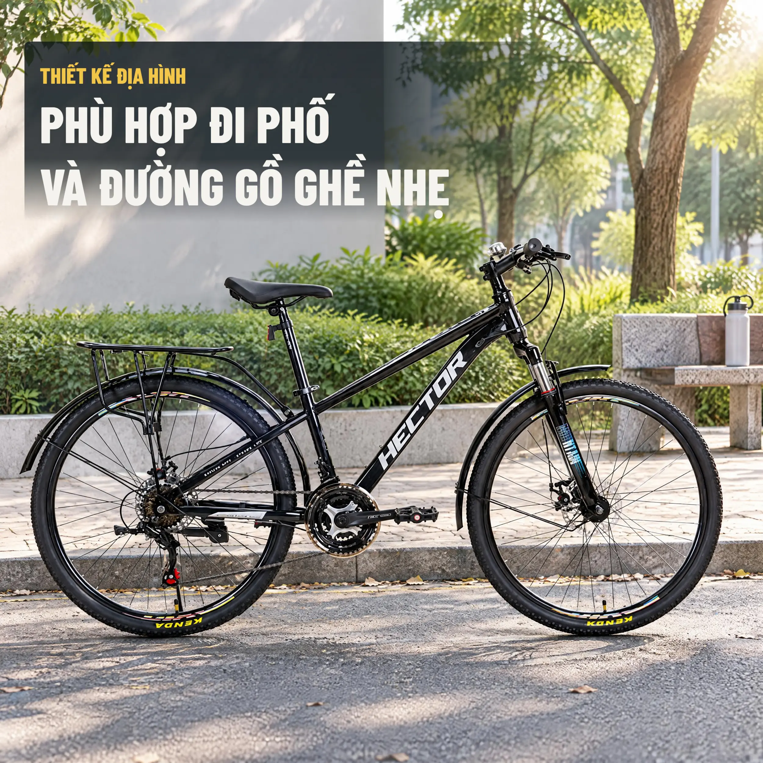 Xe Đạp Địa Hình HECTOR APOLLO 2B 26 INCH Đen ánh kim - 3