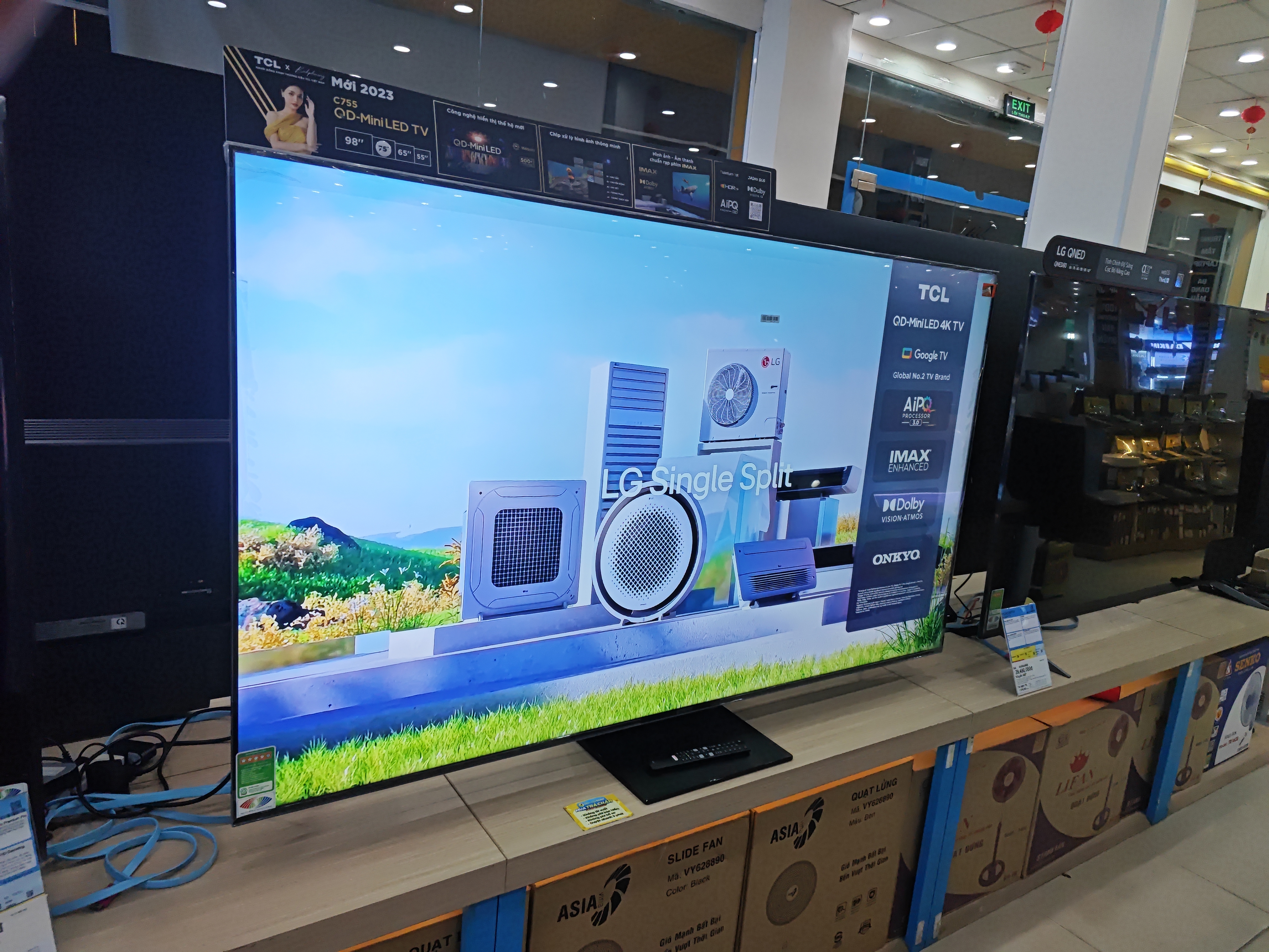 Tivi QLED Mini LED 4K TCL 75C755