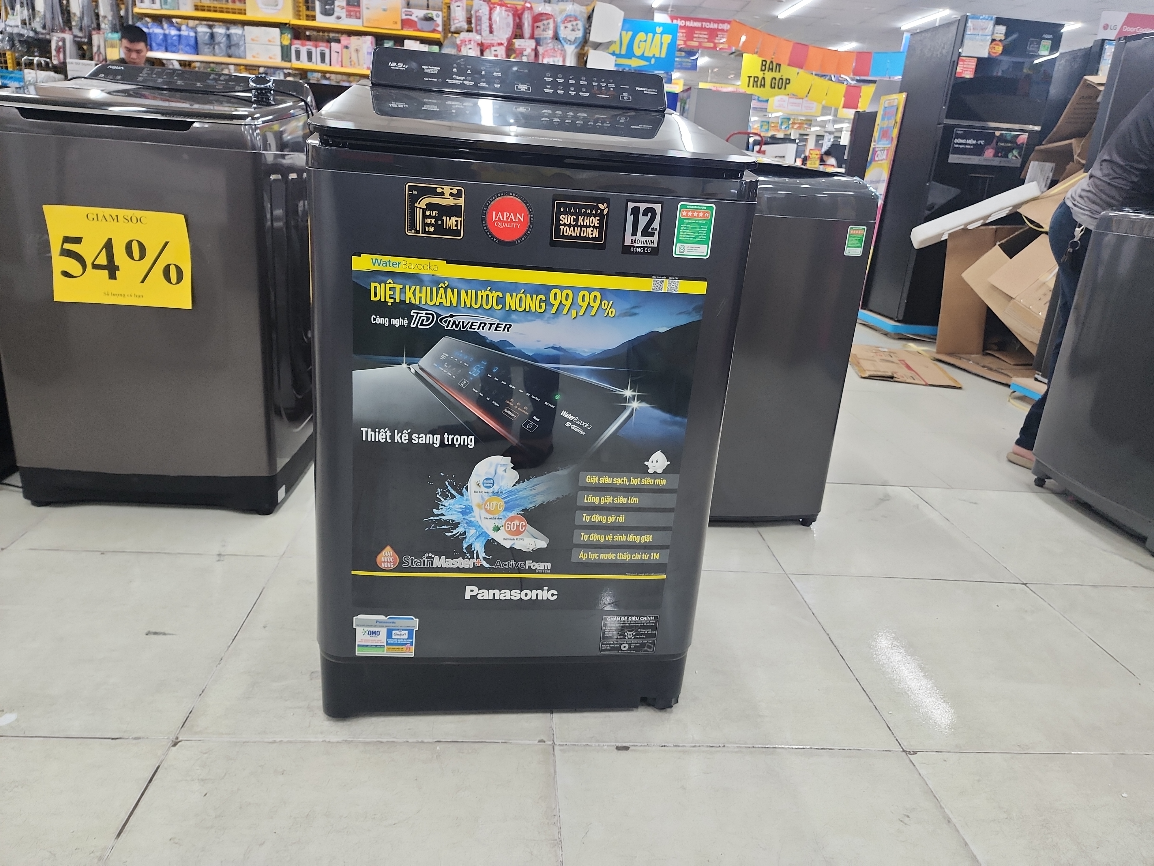 Máy giặt Panasonic NA-FD125V1BV